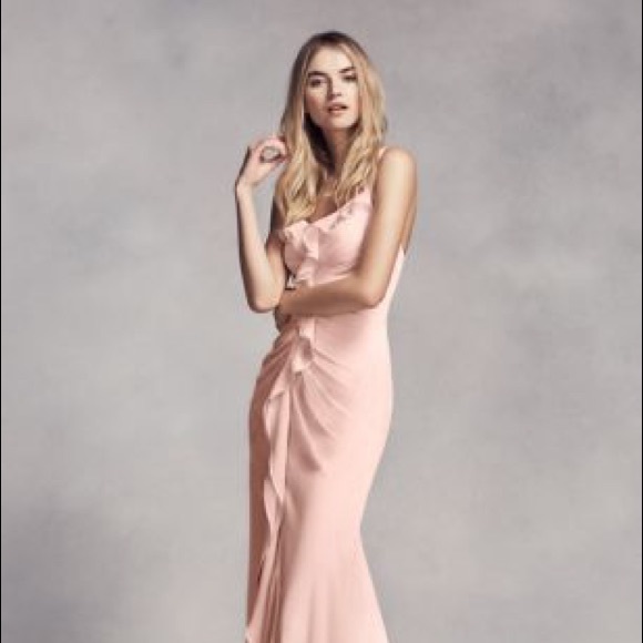 Vera wang “White” brand pink bridesmaid dress - Picture 3 of 5